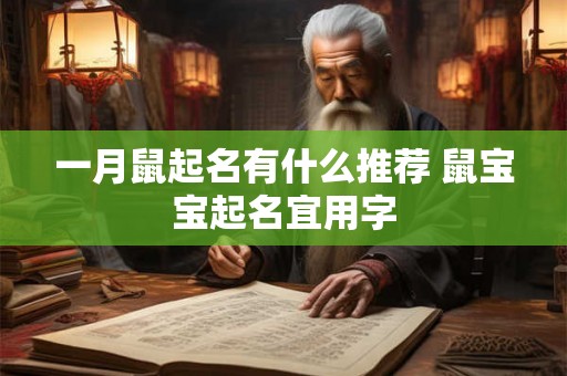 一月鼠起名有什么推荐 鼠宝宝起名宜用字