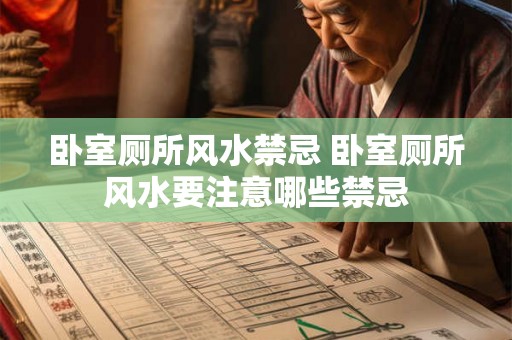 卧室厕所风水禁忌 卧室厕所风水要注意哪些禁忌