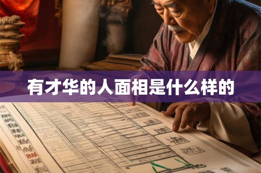 有才华的人面相是什么样的 有才华的人面相是什么样的