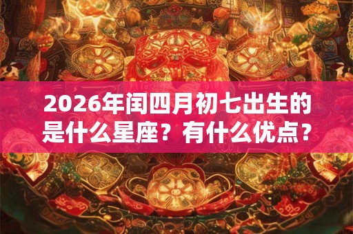 2026年闰四月初七出生的是什么星座？有什么优点？
