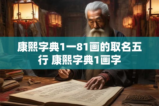 康熙字典1一81画的取名五行 康熙字典1画字