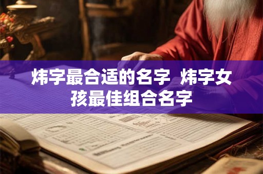 炜字最合适的名字 炜字女孩最佳组合名字 炜字最合适的名字 炜字女孩最佳组合名字