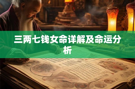 三两七钱女命详解及命运分析