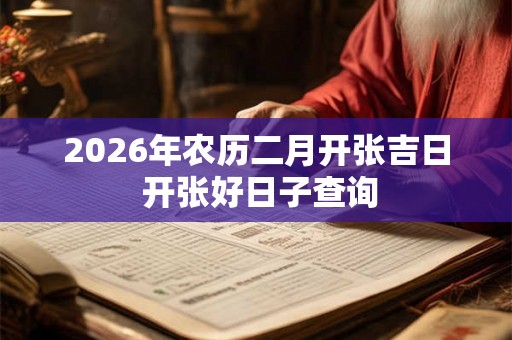 2026年农历二月开张吉日 开张好日子查询