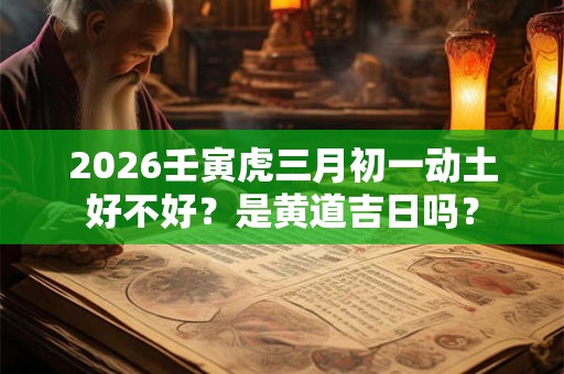 2026壬寅虎三月初一动土好不好?是黄道吉日吗? 2026壬寅虎三月初一动土好不好?是黄道吉日吗?