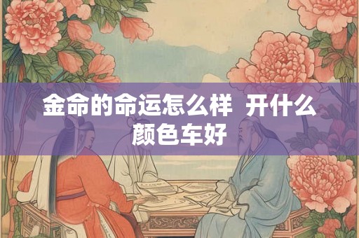 金命的命运怎么样  开什么颜色车好