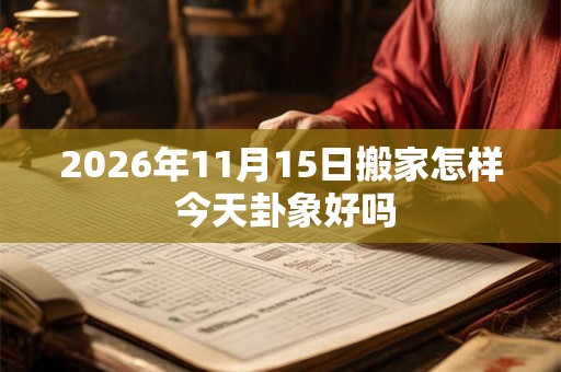 2026年11月15日搬家怎样 今天卦象好吗