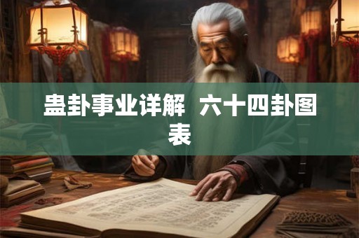 蛊卦事业详解  六十四卦图表