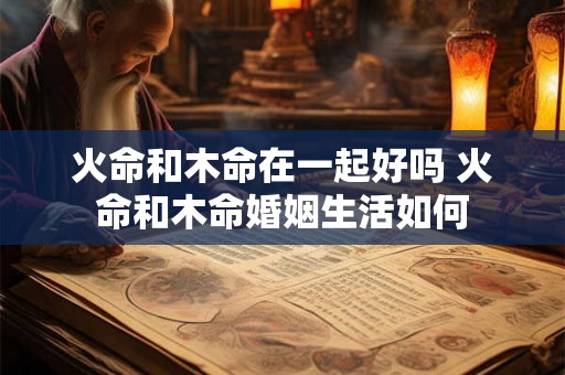 火命和木命在一起好吗 火命和木命婚姻生活如何