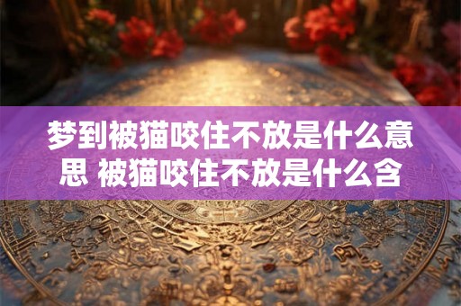 梦到被猫咬住不放是什么意思 被猫咬住不放是什么含义 梦到被猫咬住不放是什么意思 被猫咬住不放是什么含义