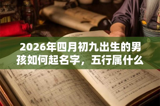 2026年四月初九出生的男孩如何起名字，五行属什么