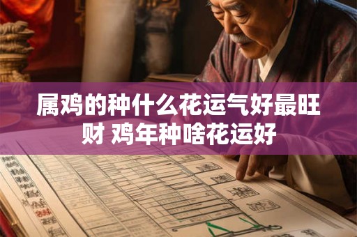 属鸡的种什么花运气好最旺财 鸡年种啥花运好