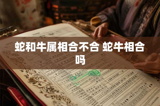 蛇和牛属相合不合 蛇牛相合吗 蛇和牛属相合不合 蛇牛相合吗