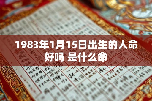 1983年1月15日出生的人命好吗 是什么命