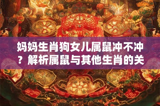 妈妈生肖狗女儿属鼠冲不冲？解析属鼠与其他生肖的关系