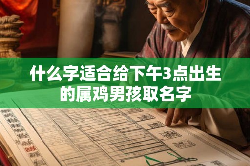 什么字适合给下午3点出生的属鸡男孩取名字 什么字适合给下午3点出生的属鸡男孩取名字