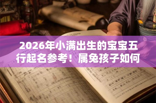 2026年小满出生的宝宝五行起名参考！属兔孩子如何取名