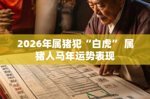 2026年属猪犯“白虎” 属猪人马年运势表现