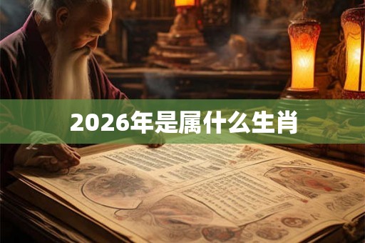 2026年是属什么生肖