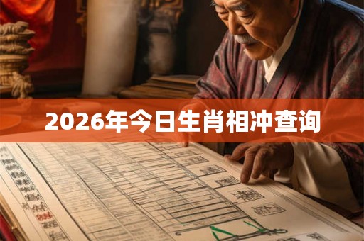 2026年今日生肖相冲查询