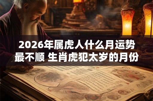 2026年属虎人什么月运势最不顺 生肖虎犯太岁的月份