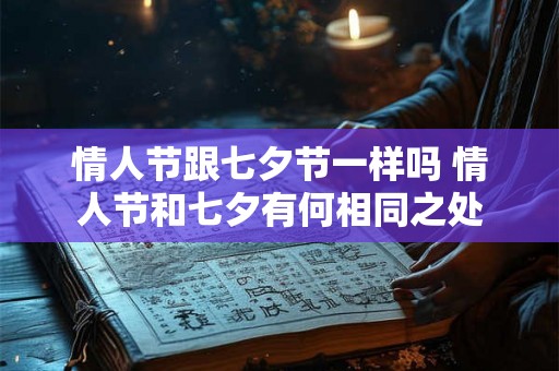 情人节跟七夕节一样吗 情人节和七夕有何相同之处