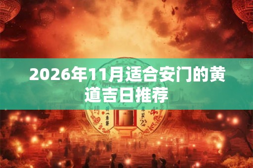 2026年11月适合安门的黄道吉日推荐