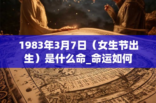 1983年3月7日（女生节出生）是什么命_命运如何