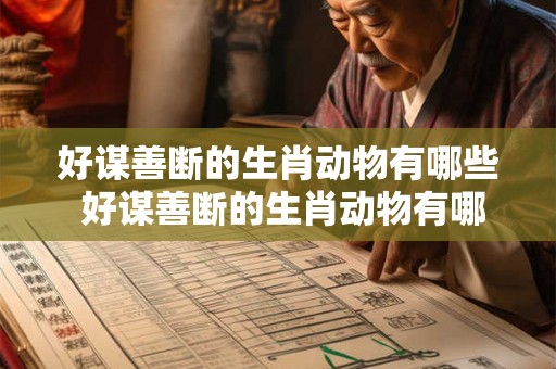 好谋善断的生肖动物有哪些 好谋善断的生肖动物有哪些图片
