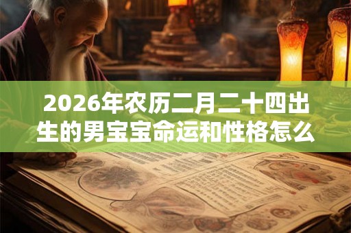 2026年农历二月二十四出生的男宝宝命运和性格怎么样？