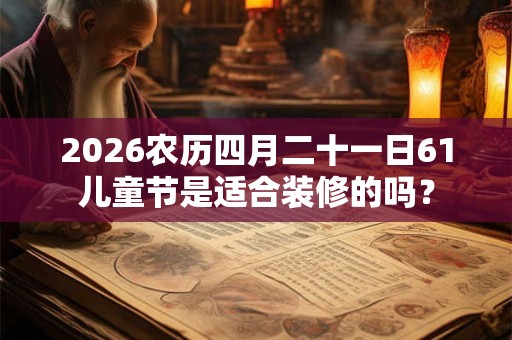 2026农历四月二十一日61儿童节是适合装修的吗？