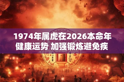1974年属虎在2026本命年健康运势 加强锻炼避免疾病
