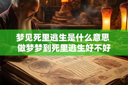 梦见死里逃生是什么意思 做梦梦到死里逃生好不好 梦见死里逃生是什么意思 做梦梦到死里逃生好不好
