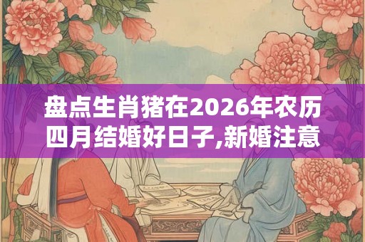 盘点生肖猪在2026年农历四月结婚好日子,新婚注意事项
