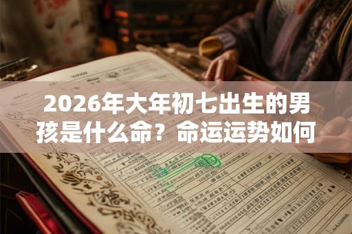 2026年大年初七出生的男孩是什么命？命运运势如何？