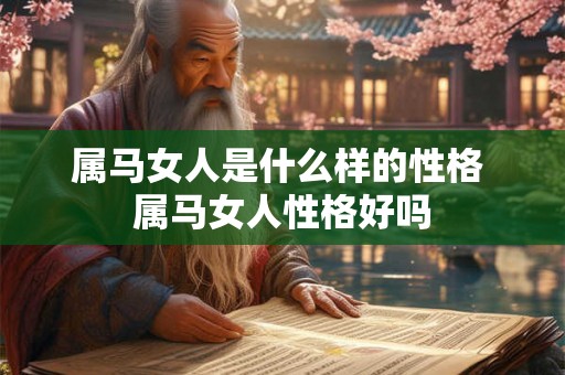 属马女人是什么样的性格 属马女人性格好吗