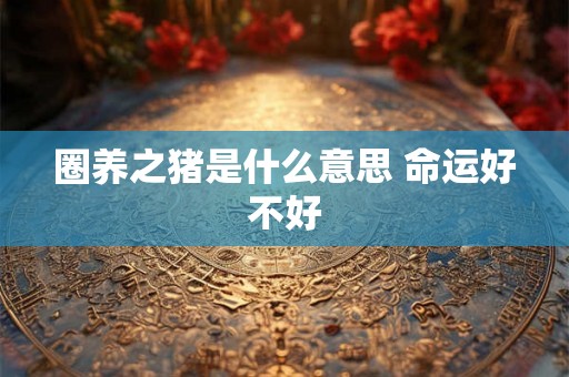 圈养之猪是什么意思 命运好不好 圈养之猪是什么意思 命运好不好