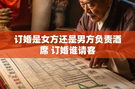 订婚是女方还是男方负责酒席 订婚谁请客