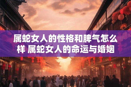 属蛇女人的性格和脾气怎么样 属蛇女人的命运与婚姻
