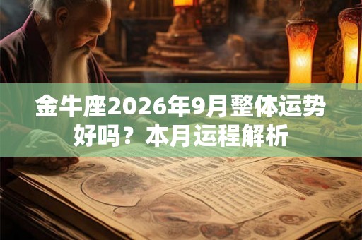 金牛座2026年9月整体运势好吗?本月运程解析 金牛座2026年9月整体运势好吗?本月运程解析