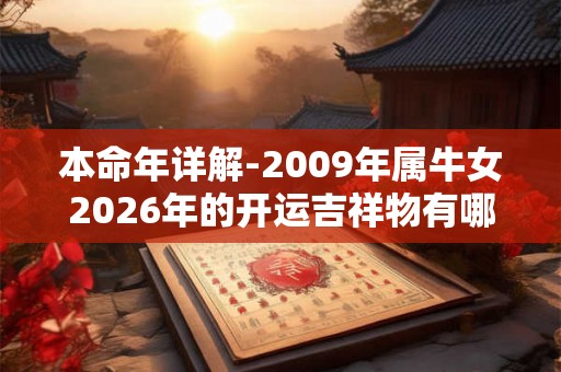 本命年详解-2009年属牛女2026年的开运吉祥物有哪些 本命年详解-2009年属牛女2026年的开运吉祥物有哪些