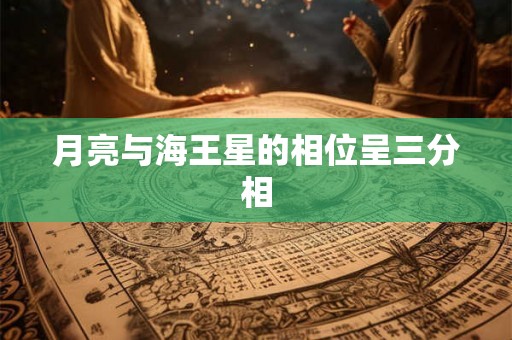 月亮与海王星的相位呈三分相