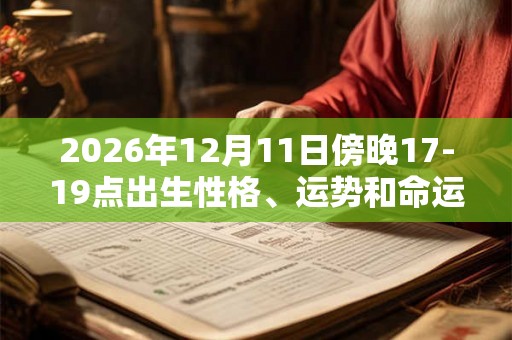 2026年12月11日傍晚17-19点出生性格、运势和命运 2026年12月11日傍晚17-19点出生性格、运势和命运