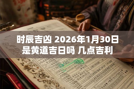时辰吉凶 2026年1月30日是黄道吉日吗 几点吉利 时辰吉凶 2026年1月30日是黄道吉日吗 几点吉利