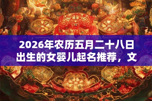 2026年农历五月二十八日出生的女婴儿起名推荐,文雅有气质的名字 2026年农历五月二十八日出生的女婴儿起名推荐,文雅有气质的名字
