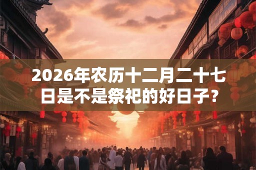 2026年农历十二月二十七日是不是祭祀的好日子? 2026年农历十二月二十七日是不是祭祀的好日子?