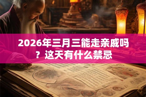 2026年三月三能走亲戚吗?这天有什么禁忌 2026年三月三能走亲戚吗?这天有什么禁忌