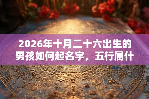 2026年十月二十六出生的男孩如何起名字,五行属什么 2026年十月二十六出生的男孩如何起名字,五行属什么