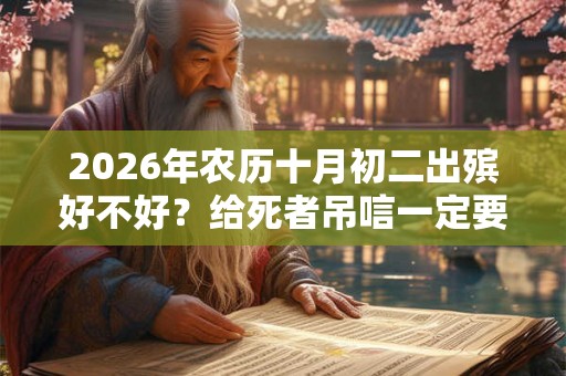 2026年农历十月初二出殡好不好？给死者吊唁一定要自己出钱？