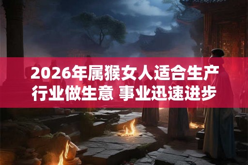 2026年属猴女人适合生产行业做生意 事业迅速进步